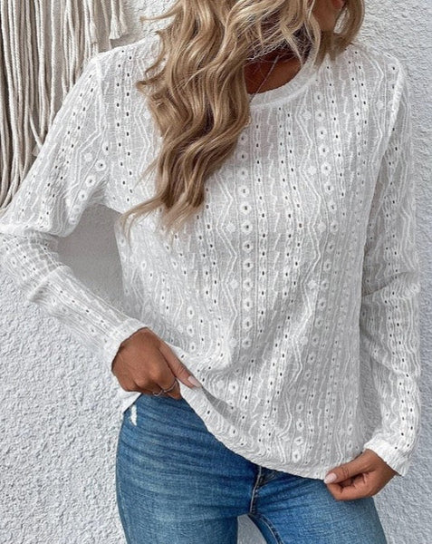Lace Long Sleeve Top - *2//COLORS*
