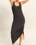 Side Drawstring Dress - *2//COLORS*