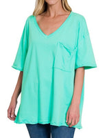 Oversized Raw Edge Boyfriend T-Shirt - *3//COLORS*