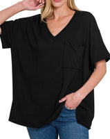 Oversized Raw Edge Boyfriend T-Shirt - *3//COLORS*