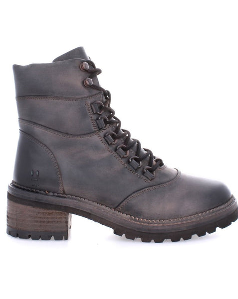 Leather Packer Boot - Black Napa Rust