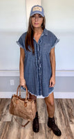 Button Denim Dress