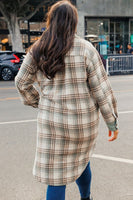 Sage Long Plaid Shacket *S-3X*