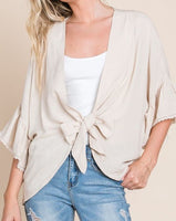 Crochet Trim Kimono *2//COLORS*