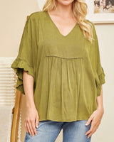 Relaxed Fit Babydoll Top