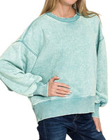Oversized Washed Sweatshirt
