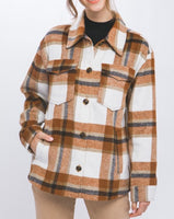 Clay Plaid Shacket