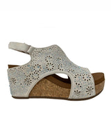 Studded Platform Wedge - Cream *FINAL SALE*