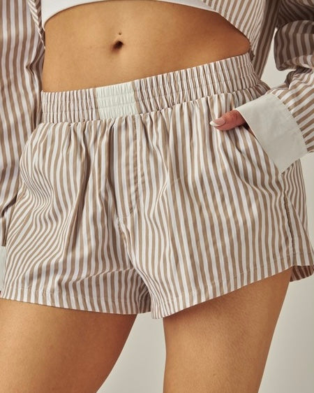 Pinstripe Boxer Shorts - 2 Colors