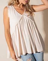 Sleeveless Babydoll Top *5//COLORS*