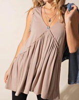 Sleeveless Babydoll Top *5//COLORS*