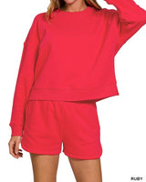 Short Fleece Sweatshirt - 6 Colors