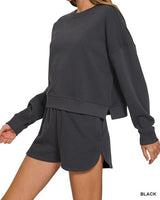Short Fleece Sweatshirt - 6 Colors