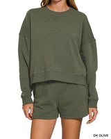 Short Fleece Sweatshirt - 6 Colors