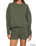 Short Fleece Sweatshirt - 6 Colors