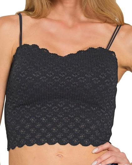 Seamless Lace Bralette - 5 Colors