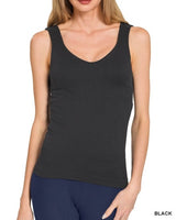 Seamless Tank w/ Shelf Bra - 7 Colors