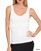 Seamless Tank w/ Shelf Bra - 7 Colors