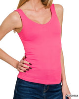 Seamless Tank w/ Shelf Bra - 7 Colors