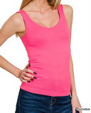 Seamless Tank w/ Shelf Bra - 7 Colors