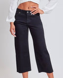 Mid Rise Crop Jeans - Black