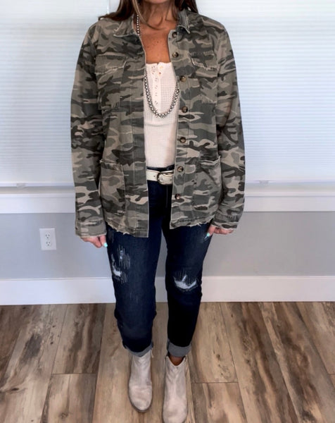 Faded Camouflage Jacket