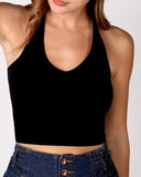 Ribbed Seamless Halter Top