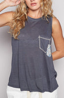 Sleeveless Slub Tank - 3 Colors