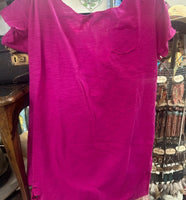 Off Shoulder Distressed Tee *6//COLORS*