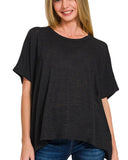 Oversized Slub Hacci Top - 5 Colors