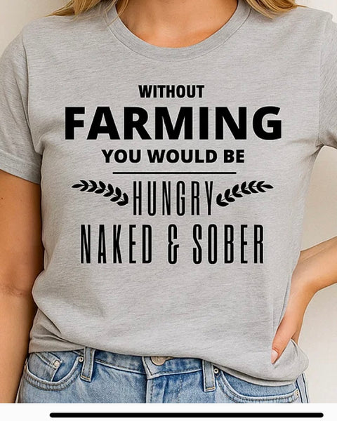 Without Farmers….T-Shirt