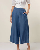 Tencel Denim Culotte Pant - 2 Colors