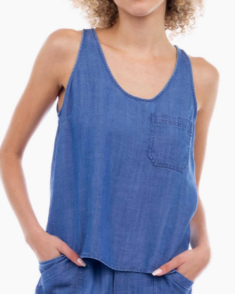 Tencel Denim Tank Top - 2 Colors