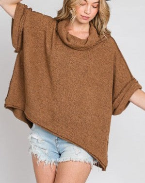 Nutmeg Cowl Neck Top