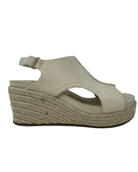 Espadrille Platform Wedge - Cream *FINAL SALE*