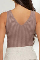 V-Neck Sweater Tank - Multiple Colors