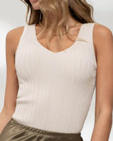 V-Neck Sweater Tank - Multiple Colors