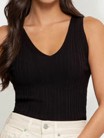 V-Neck Sweater Tank - Multiple Colors