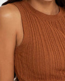 Round Neck Sweater Tank - Multiple Colors