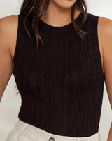 Round Neck Sweater Tank - Multiple Colors