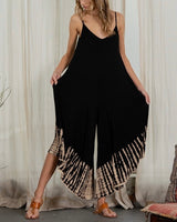 Tie Dye Jumpsuit - BLACK