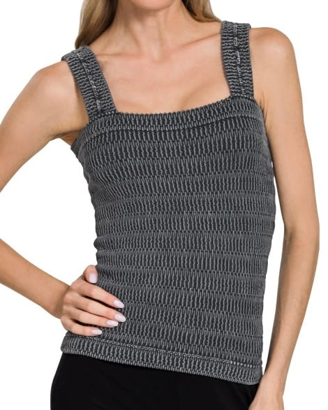 Washed Texture Tank 4 / Colors