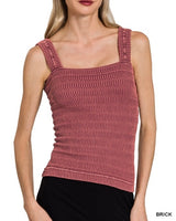 Washed Texture Tank 4 / Colors