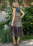 Sleeveless Patchwork Cardigan / Dress - Gravel