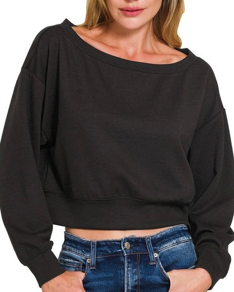 Scuba Crop Sweatshirt