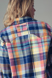 Multi Color Plaid Flannel Shacket