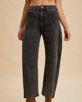 Side Stripe Barrel Jean - 2 colors