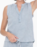Mineral Wash Waffle Tank Top *3//COLORS*