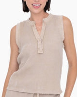 Mineral Wash Waffle Tank Top *3//COLORS*