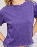 Boxy PURPLE Football T-Shirt